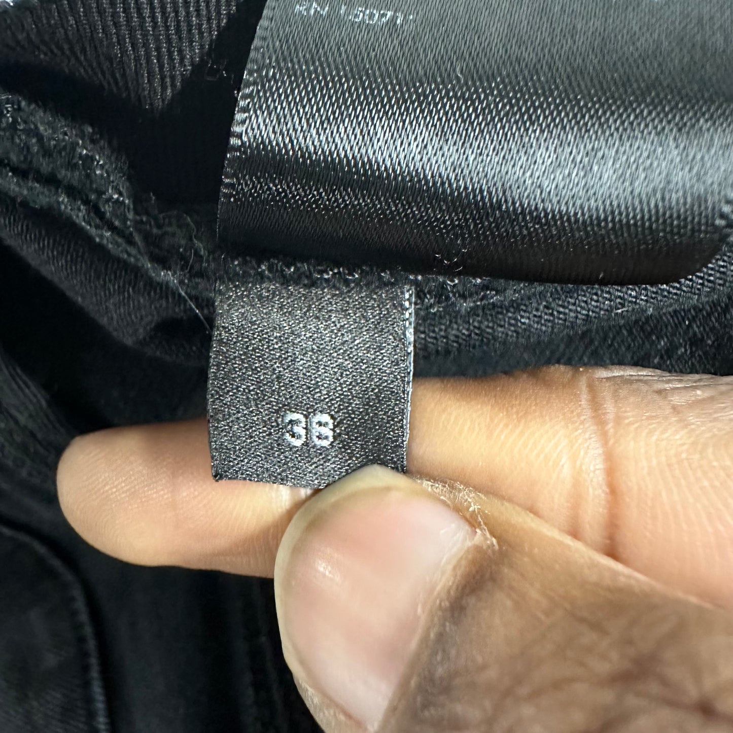 Amiri MX1 Black White Woven Black Denim Jeans Sz 38