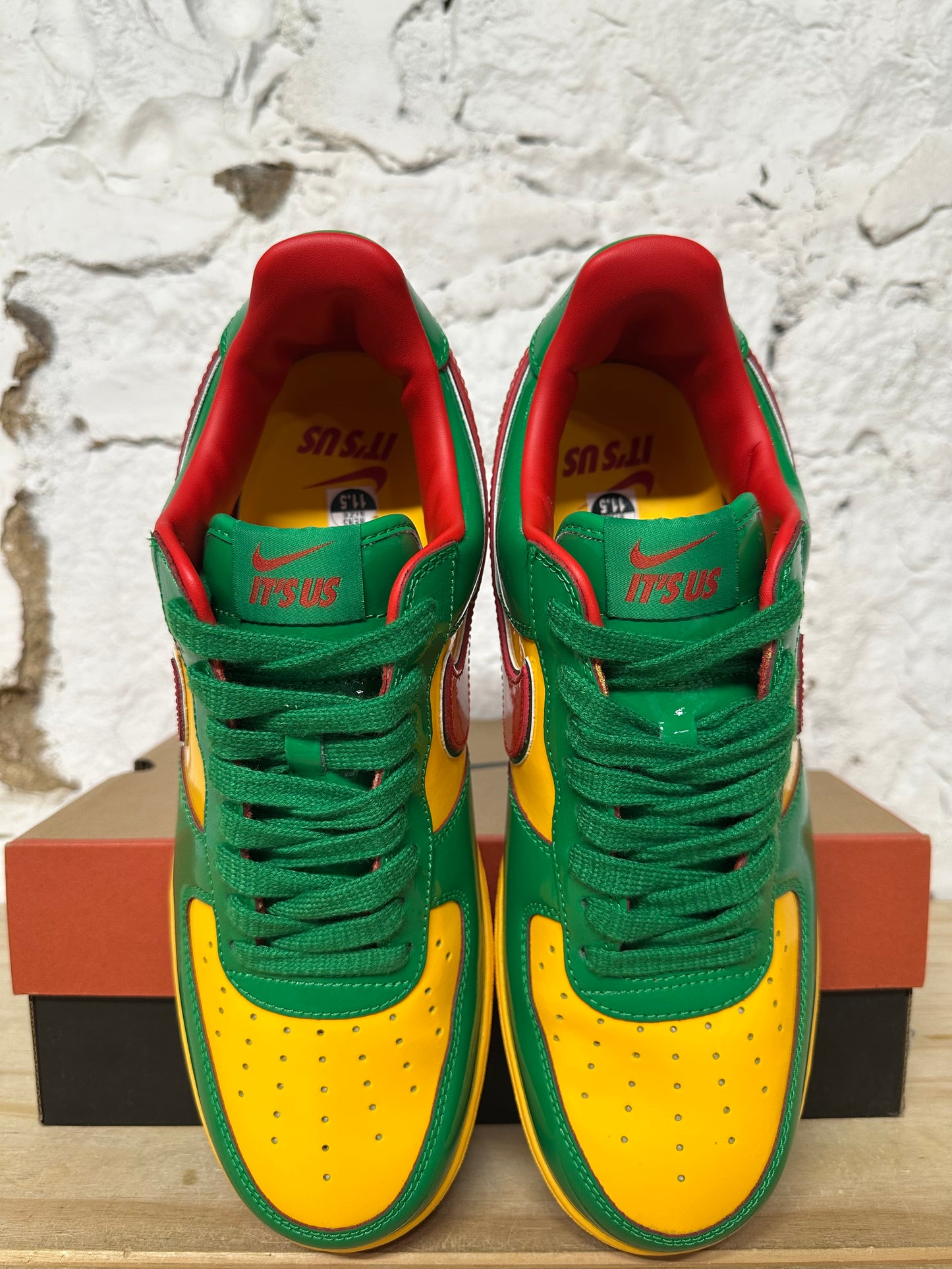 Nike Air Force 1 Lil Yachty Concrete Boys Lucky Green Sz 11.5