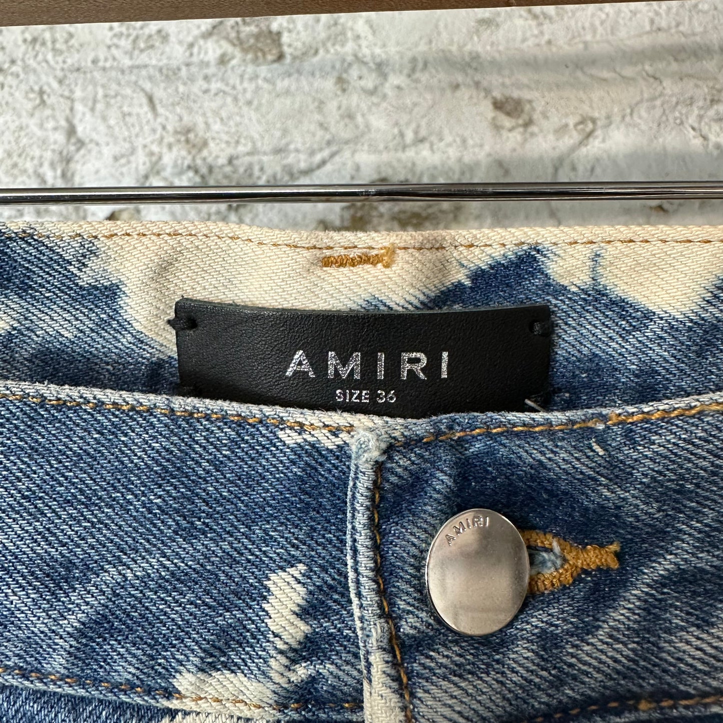 Amiri Bleached Carpenter Vintage Indigo Pants Sz 36