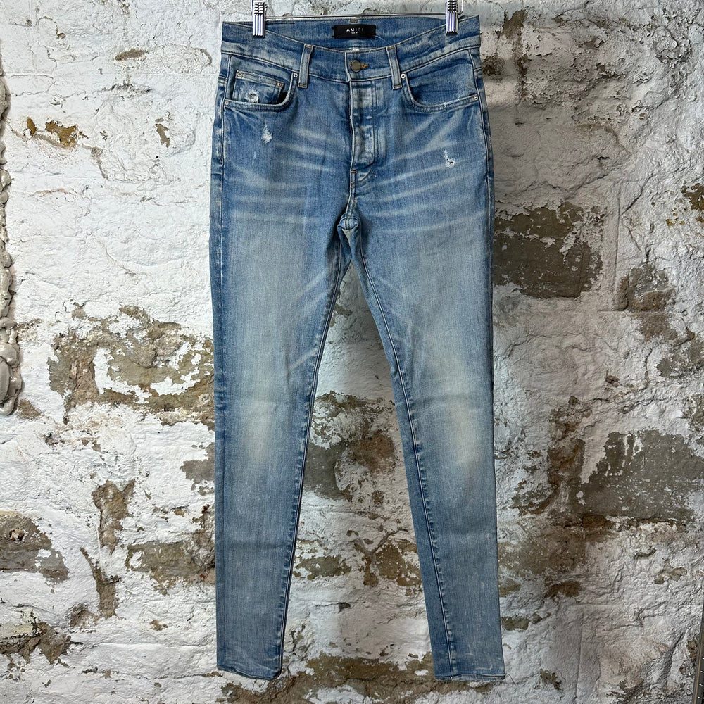 Amiri Plain Blue Denim Jeans Sz 29