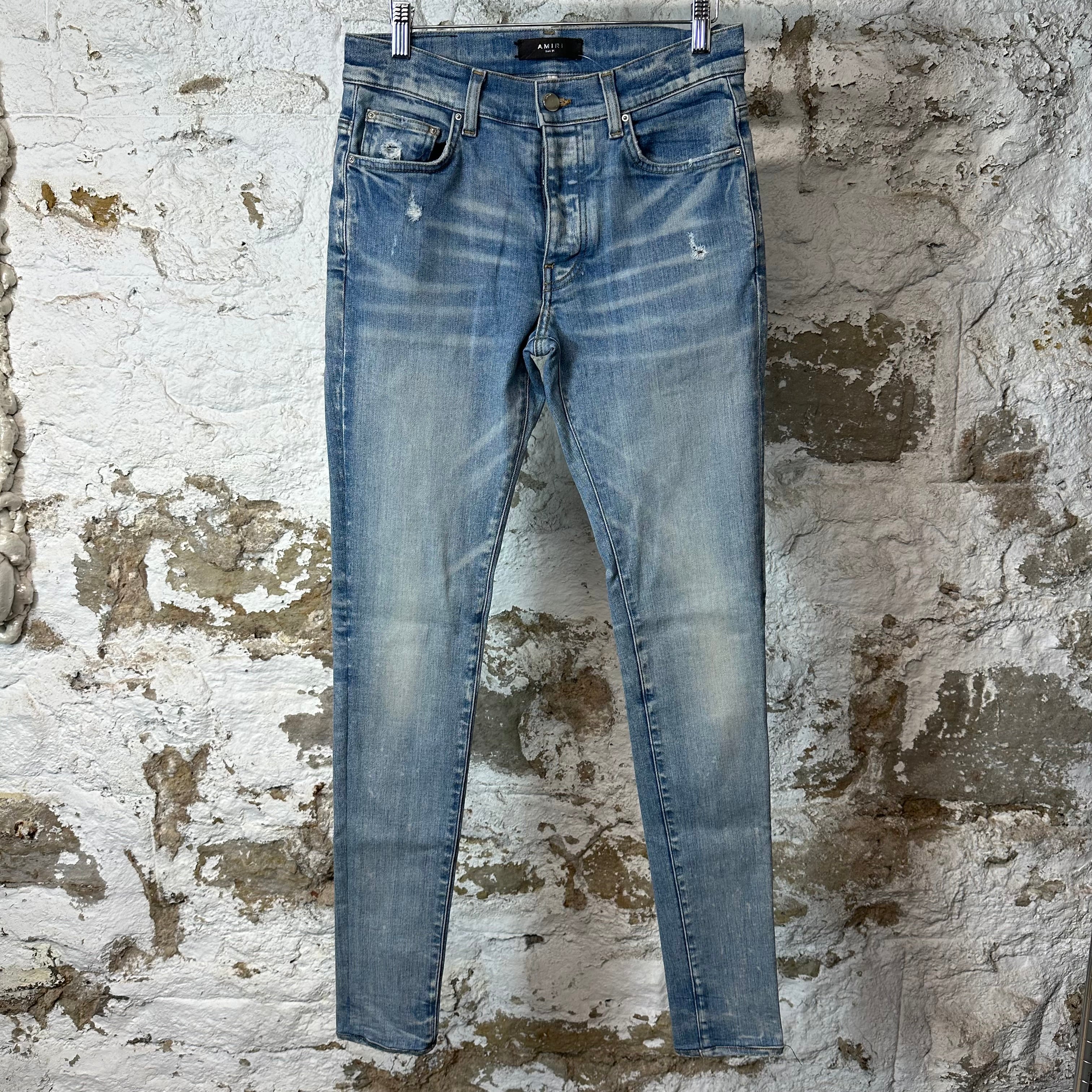 Amiri Plain Blue Denim Jeans Sz 29