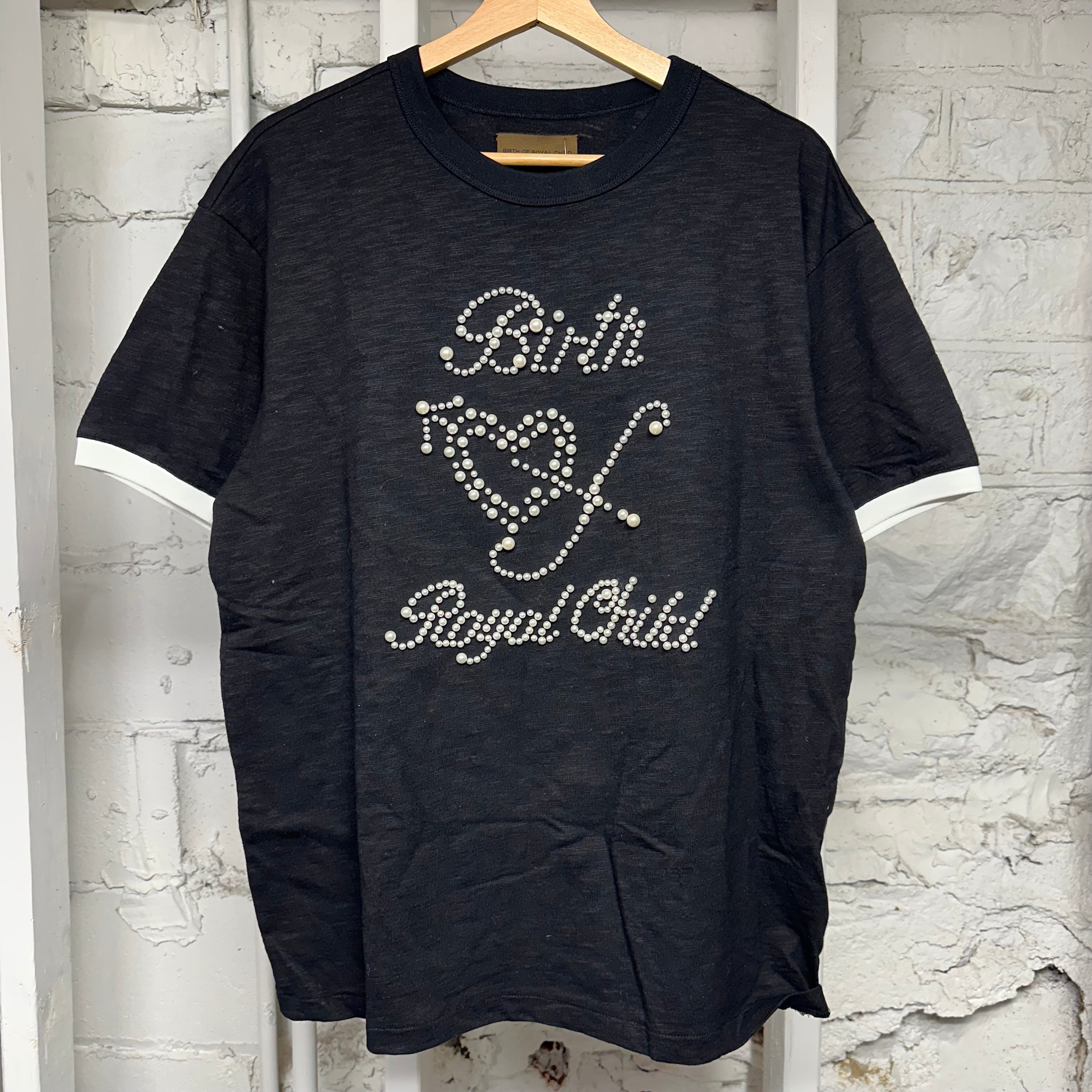 Birth Of A Royal Child Pearl Black T-Shirt Sz L