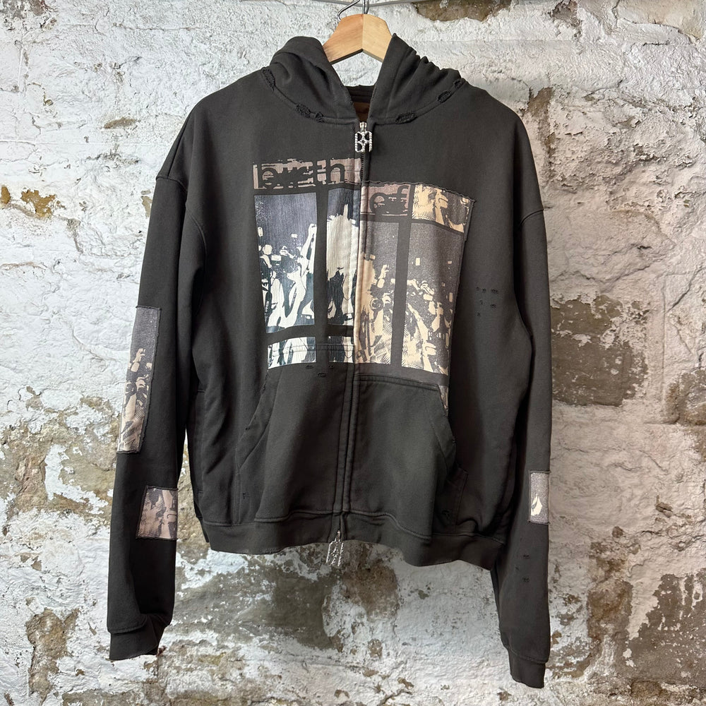 Birth Of Royal Child Flashlight Zip Up Hoodie Brown Sz S