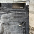 Amiri MX1 Red Suede Grey Denim Jeans Sz 30 DS