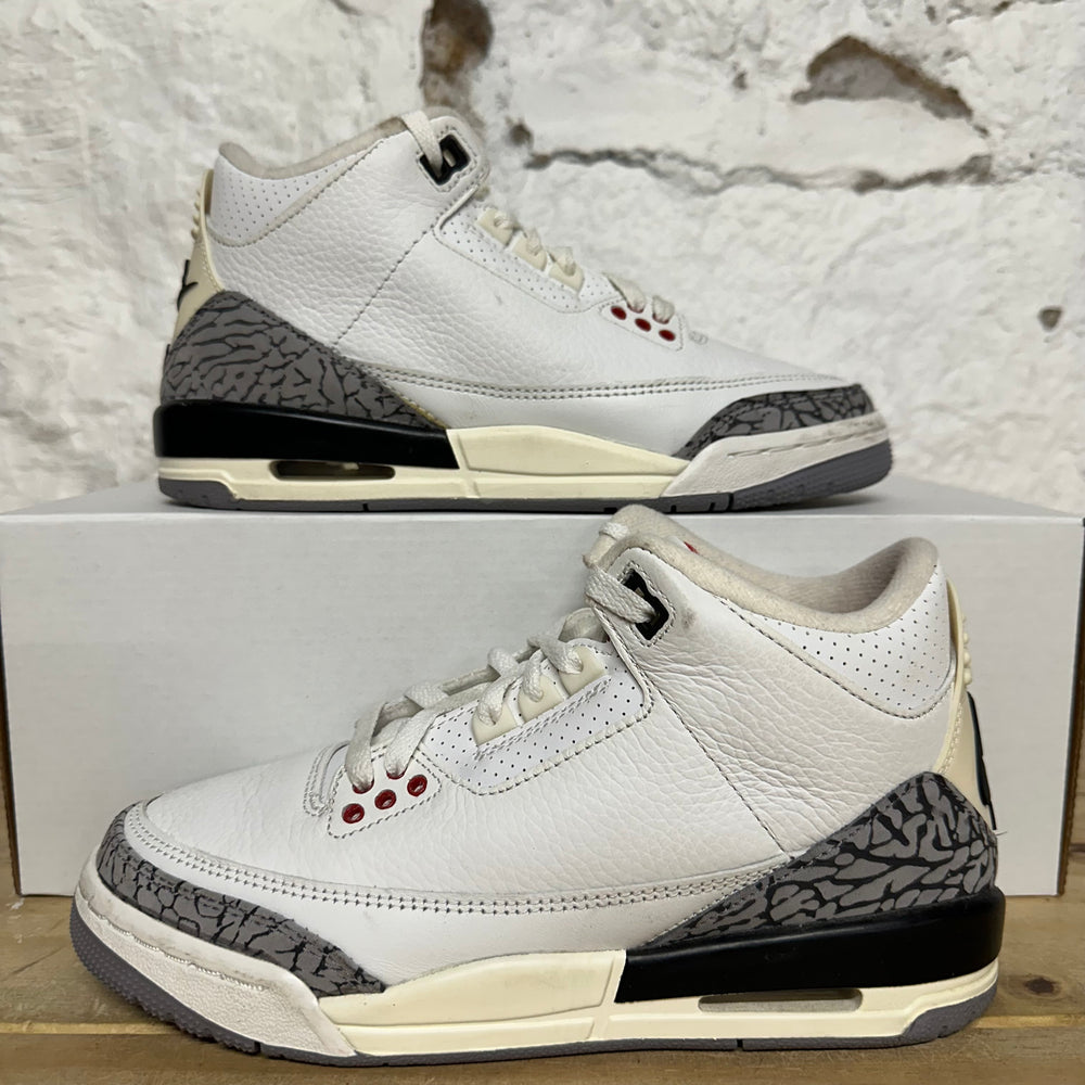Air Jordan 3 White Cement Reimagined Sz 5.5Y