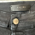 Amiri MX1 Cracked Pink Black Denim Jeans Sz 31