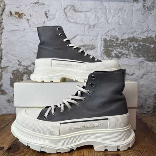 Alexander Mcqueen Grey White Tread Boot Sz 12 (45)