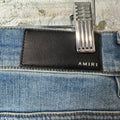 Amiri Knee Hole Blue Denim Jeans Sz 28