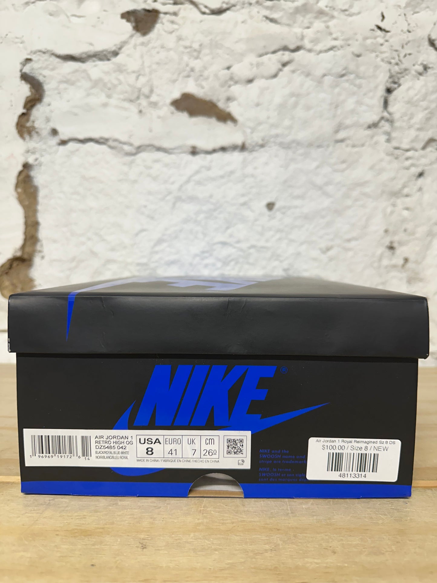 Air Jordan 1 Royal Reimagined Sz 8 DS