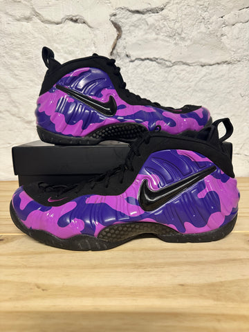 Nike Air Foamposite Pro Purple Camo Sz 11