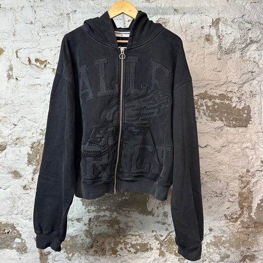 Vale Garden Zip Up Hoodie Black Sz XL