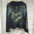 Vale Fuck You Black Thermal Long Sleeve T-Shirt Sz S