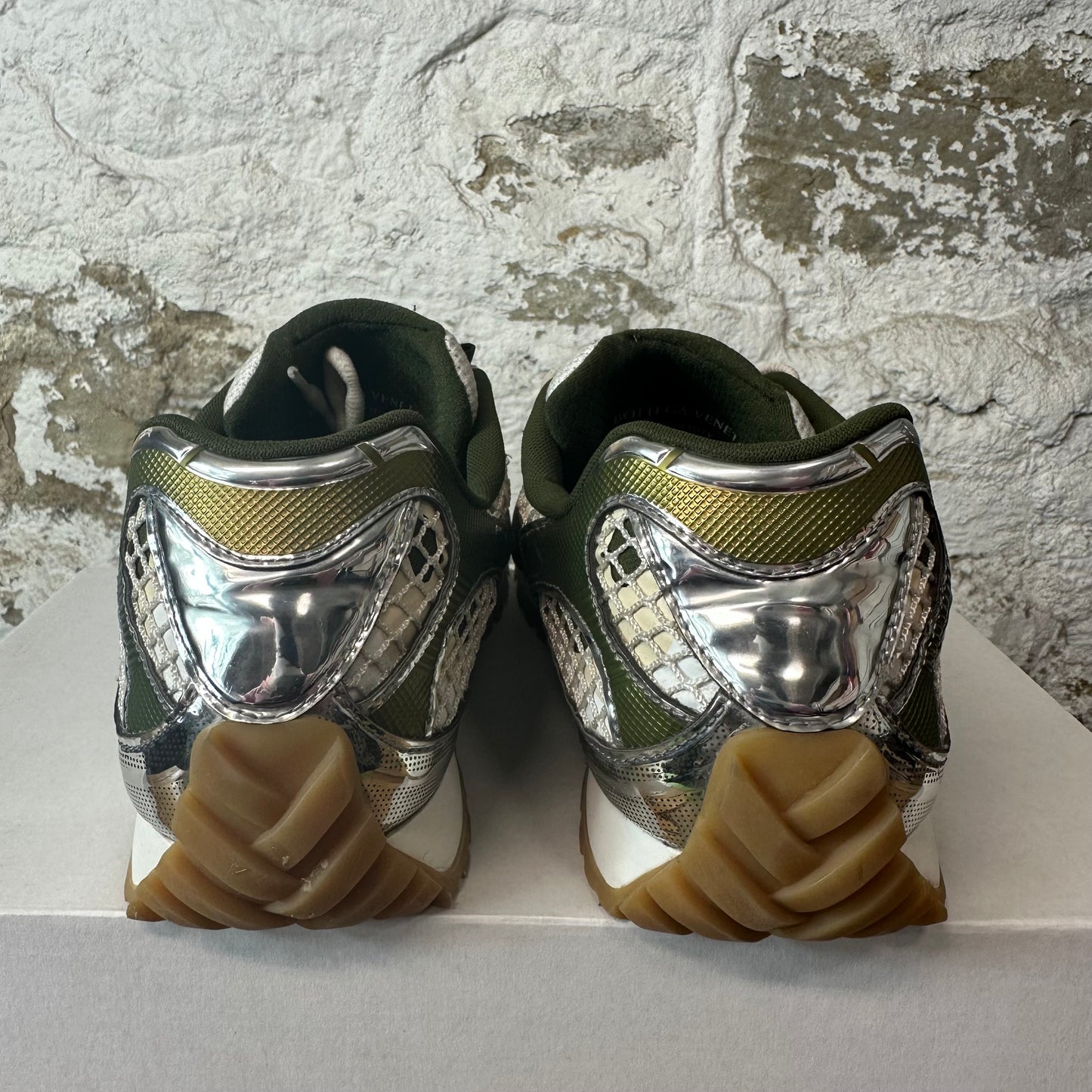 Bottega Veneta Mud Orbit Silver Sneaker Sz 10 (43)