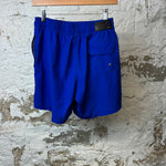 Amiri White Spellout Blue Shorts Sz S