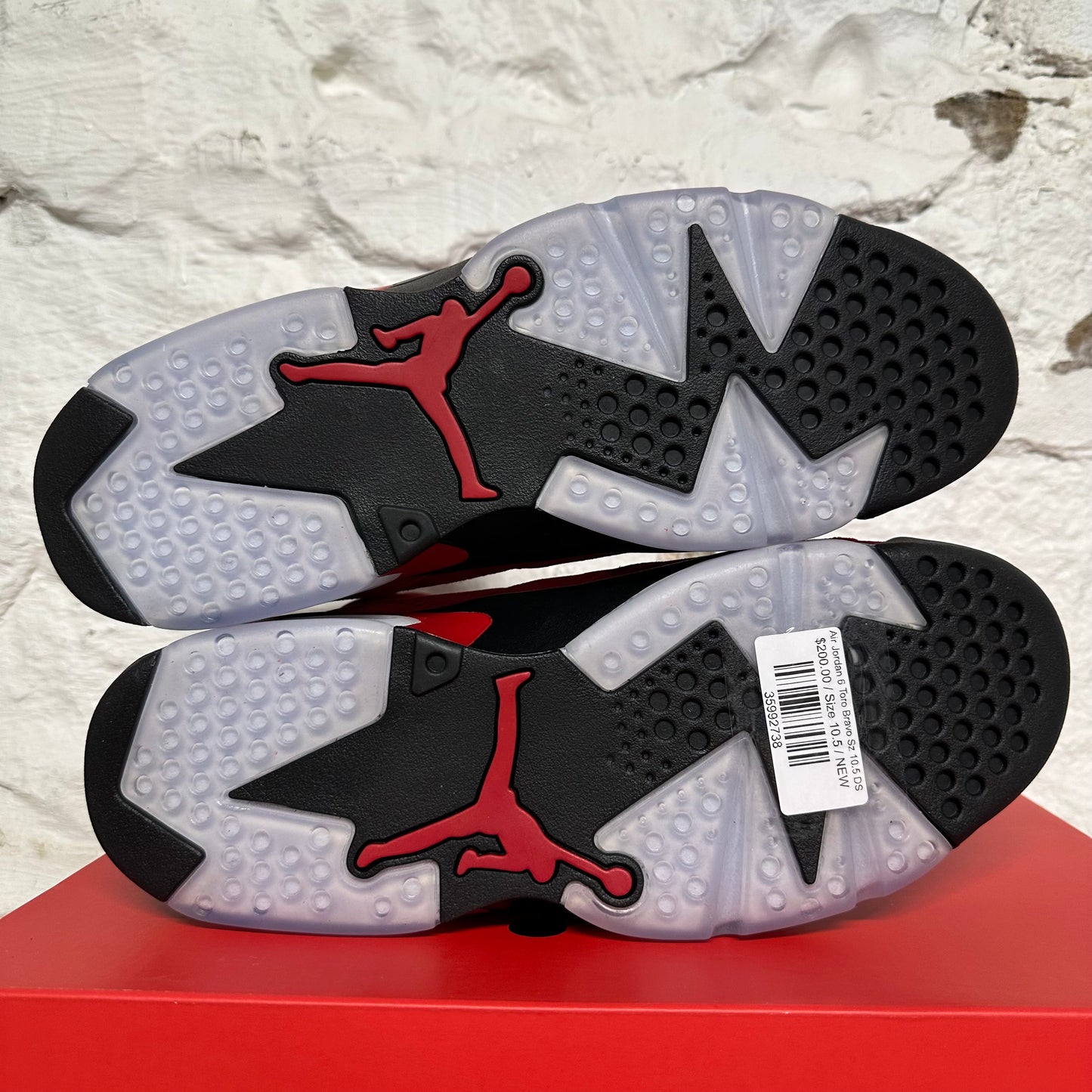 Air Jordan 6 Toro Bravo Sz 10.5 DS