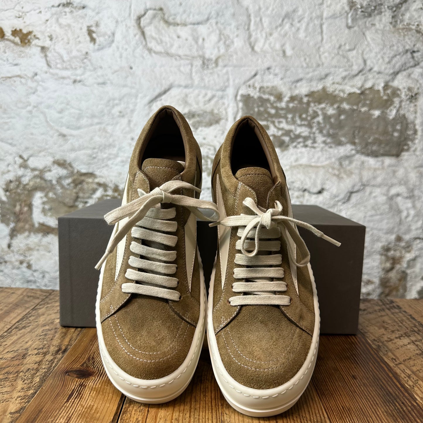 Rick Owens Vintage Sumi Brown Milk Sneaker DS