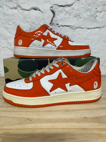 A Bathing Ape Bape Sta Orange White Sz 13