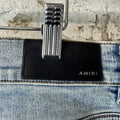 Amiri Knee Hole Washed Blue Denim Jeans Sz 38