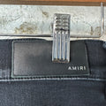 Amiri MX1 Black White Woven Black Denim Jeans Sz 33