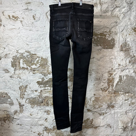 Amiri Distressed Faded Black Denim Jeans Sz 30
