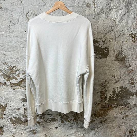 Palm Angels Neon Spell White Crewneck Sz M