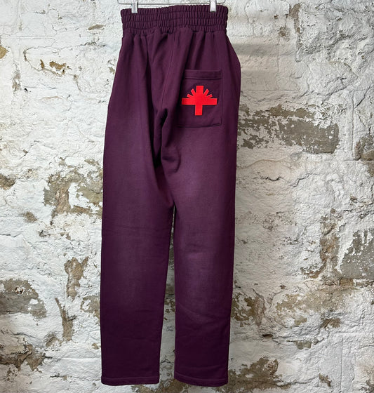 Vertabrae Red Spell Maroon Sweatpants Sz L