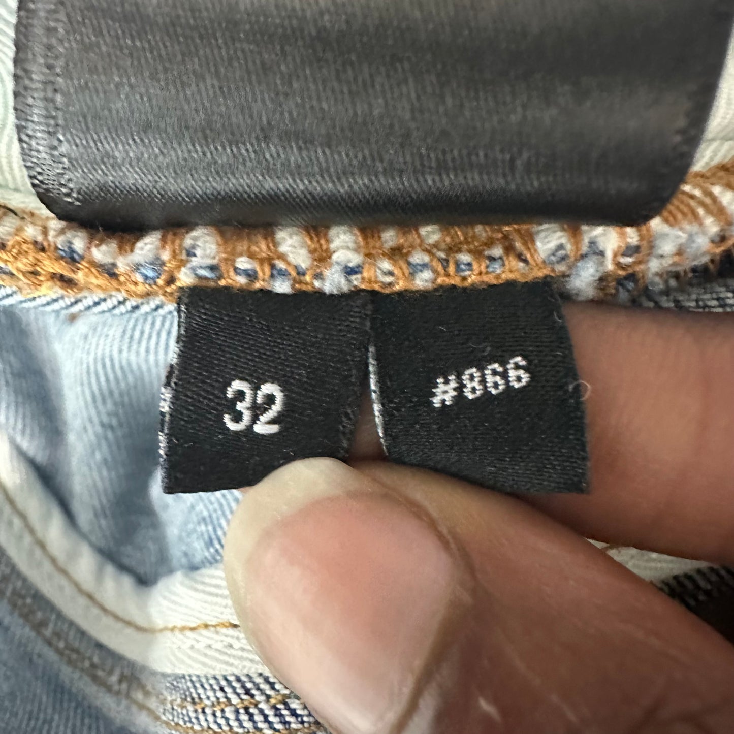 Amiri Multicolor Paisley Patches Washed Blue Denim Jeans Sz 32