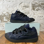 Lanvin Curb Black Lace Navy Sneaker Sz 10 (43)