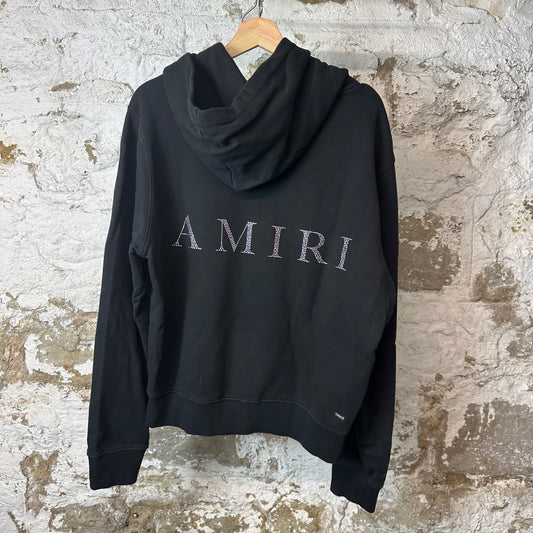 Amiri Crystal MA Black Hoodie Sz M