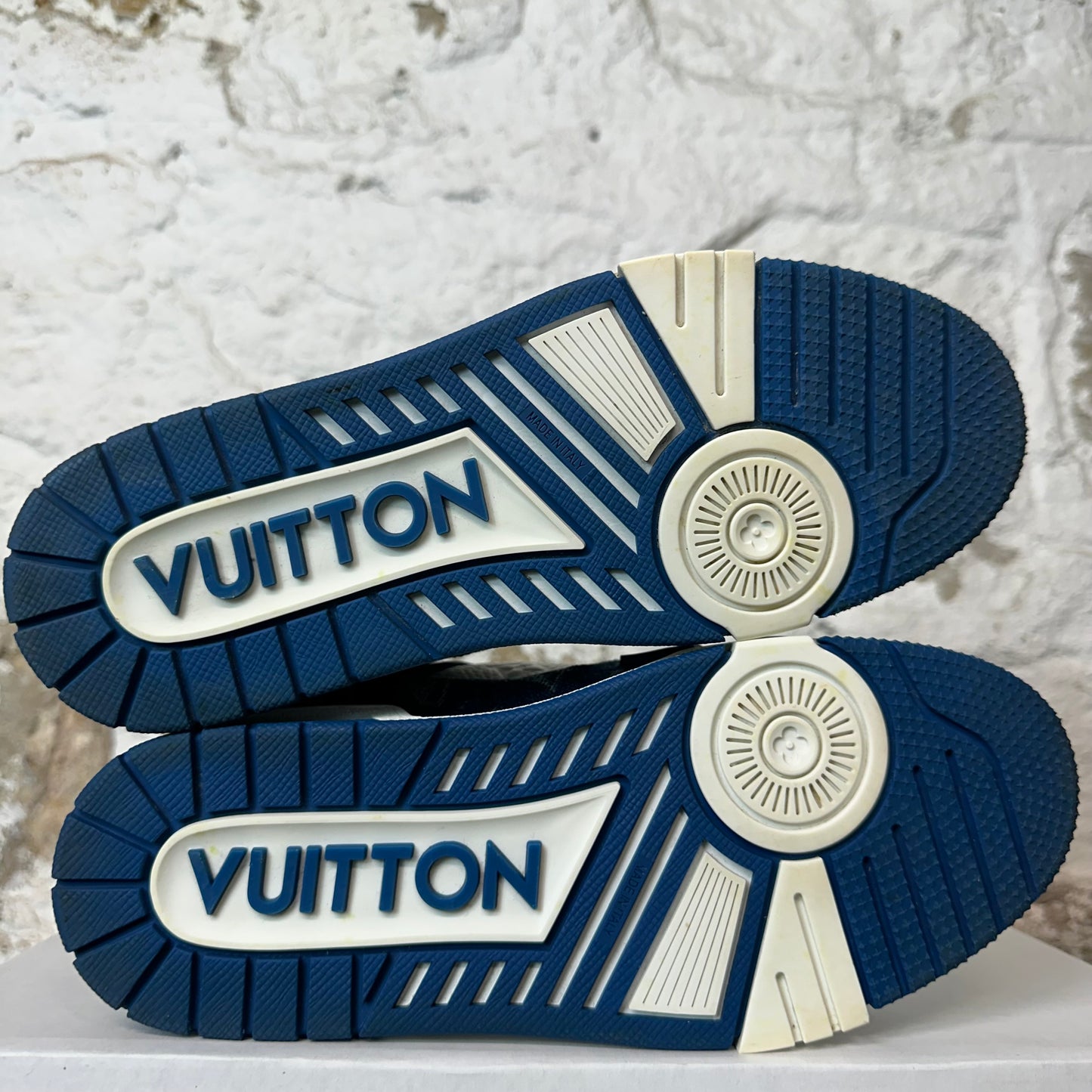 Louis Vuitton Blue Denim White Trainer Sneaker Sz 5.5 (4LV)