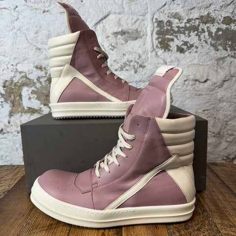 Rick Owens Dusty Pink Geobasket Sneaker Sz 10 (43) DS