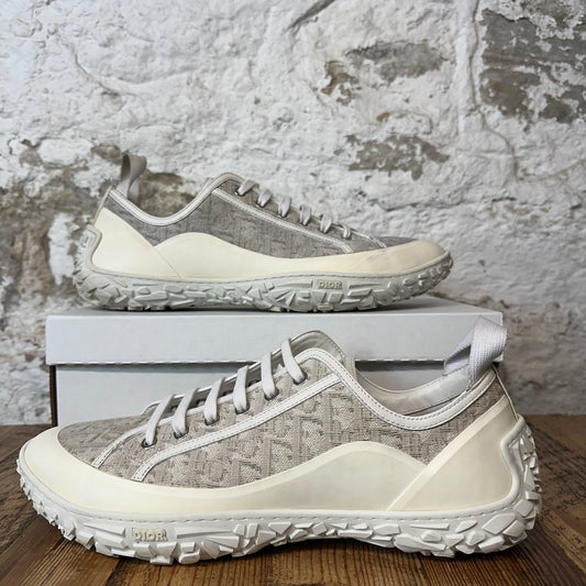 Dior B28 Grey Monogram Cream White Sneaker Sz 14 (47)