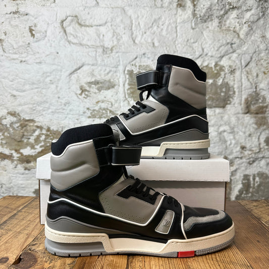 Louis Vuitton High Black Grey Trainer Sneaker Sz 10.5 (9LV)
