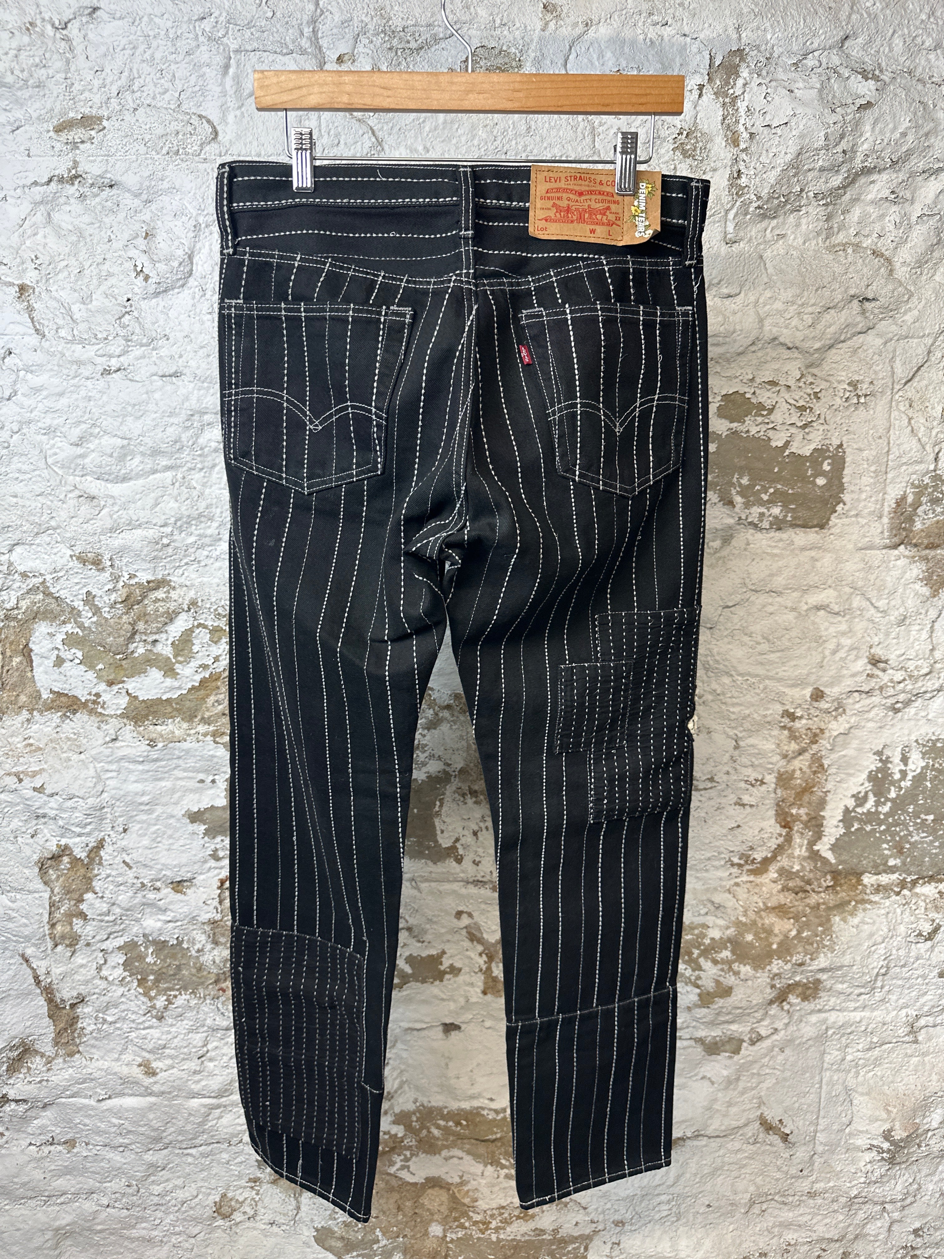 Denim Tears Levi Patchwork 501 Black Denim Sz 32 – The Gallery Online