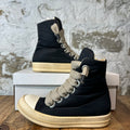 Rick Owens High Jumbo Lace Puffer Black Milk Sneaker Sz 6.5 (39.5)