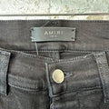 Amiri MX1 Aloha Patch Black Denim Jeans Sz 30