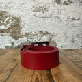 Dolce Gabbana Silver Buckle Red Belt Sz (95)