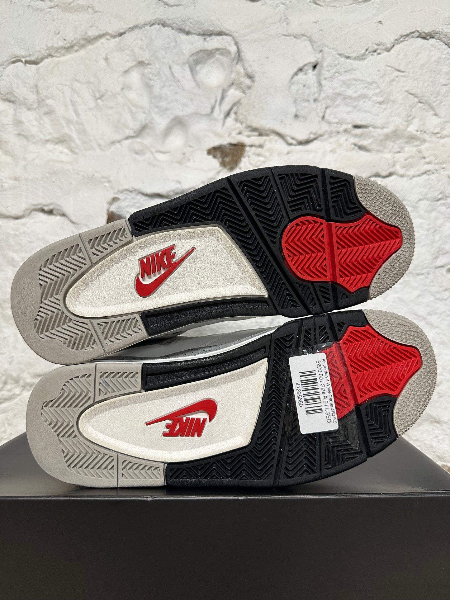 Air Jordan 4 White Cement Sz 9.5