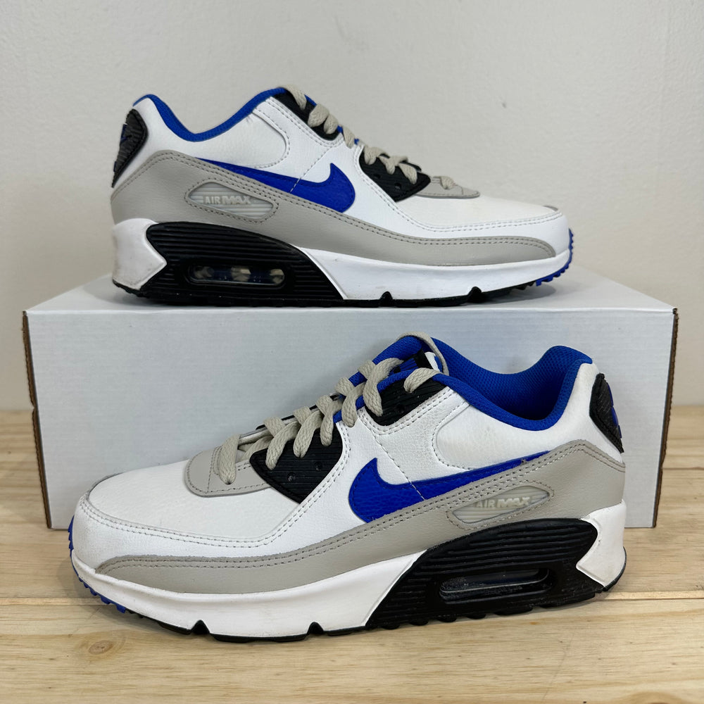 Air Max 90 White Royal Sz 7Y