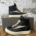 Rick Owens High Vintage Black Leather Milk Sneaker Sz 6.5 (39)