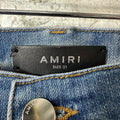 Amiri Orange TGCW Blue Denim Jeans Sz 31