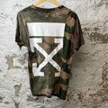 Off White Camo Reconstructed T-shirt Sz S