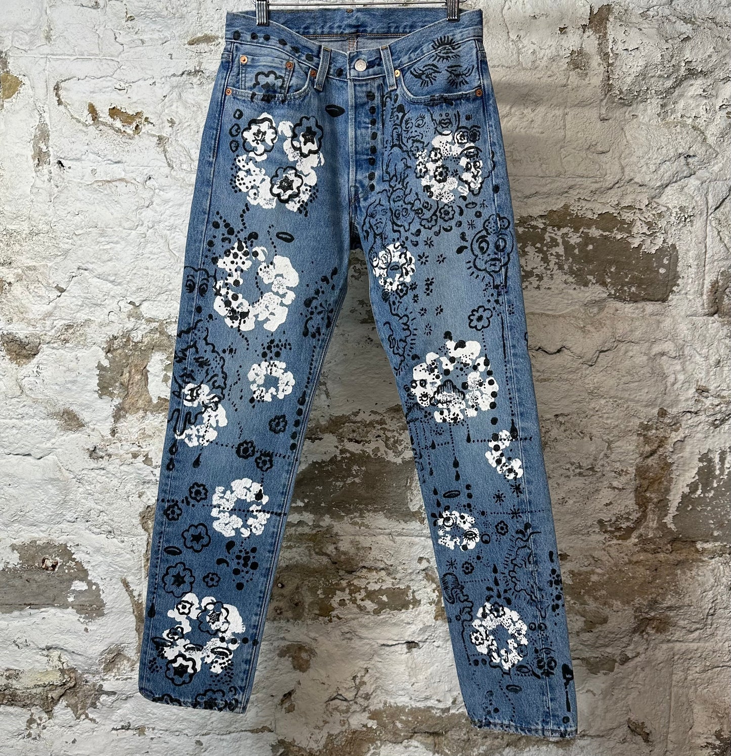 Denim Tears White CW Irak Blue Denim Jeans Sz 30