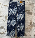 Louis Vuitton Blue Floral Monogram Blue Denim Jeans Sz 34 DS