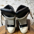 Rick Owens Jumbo Lace Padded Black Milk Sneaker Sz 12 (45)