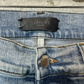 Amiri MX1 Denim Paint Splatter Blue Denim Jeans Sz 30