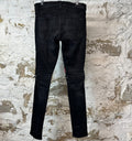 Amiri MX2 Pink Red Patch Black Denim Jeans Sz 32