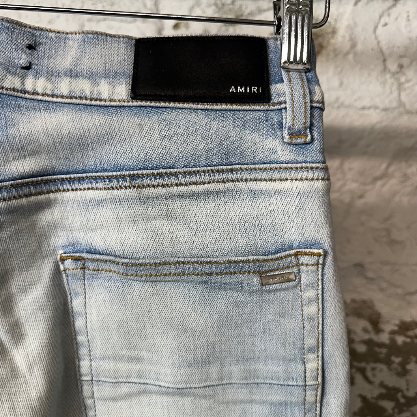 Amiri Plain Light Blue Flare Denim Jeans Sz 28