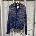 Vale Rhinestone Blue Flannel Sz L