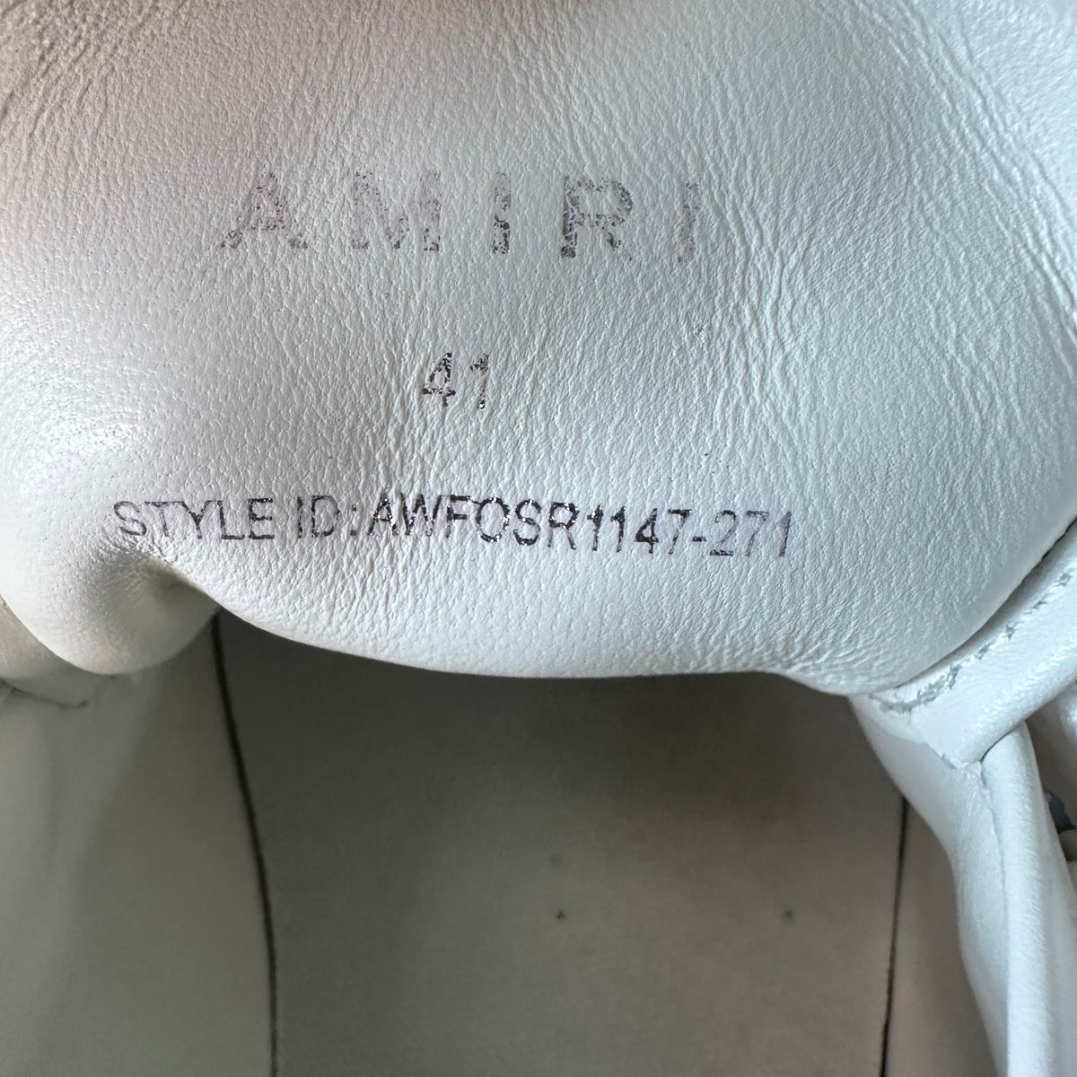 Amiri Beige Star Cream Court Sneaker Sz 8 (41)